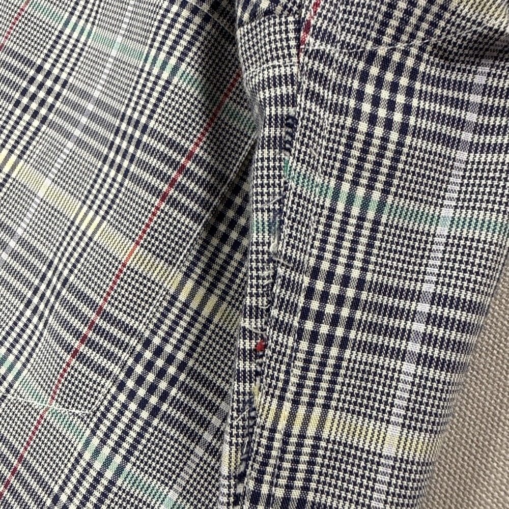Vintage Gant Shirt Men's 15.5 33 Blazer Plaid Cotton Blend Long Sleeve Hong Kong - Picture 10 of 10